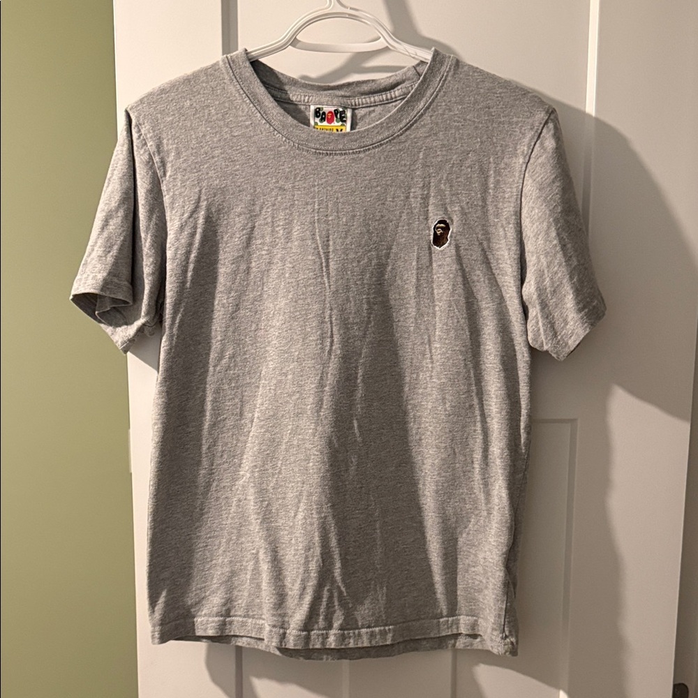 A Bathing Ape Gray Short Sleeve Tee